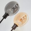 Nikkala Staande lamp Chroom, Zwart, 3-lichts