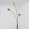Nikkala Staande lamp Chroom, Zwart, 3-lichts