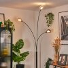 Nikkala Staande lamp Chroom, Zwart, 3-lichts