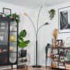Nikkala Staande lamp Chroom, Zwart, 3-lichts