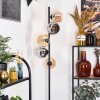 Koyoto Staande lamp 31 cm Amber, Chroom, Rookkleurig, 5-lichts