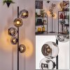 Koyoto Staande lamp 31 cm Chroom, Rookkleurig, 5-lichts