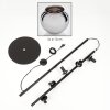 Koyoto Staande lamp 31 cm Chroom, Rookkleurig, 5-lichts