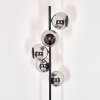 Koyoto Staande lamp 31 cm Chroom, Rookkleurig, 5-lichts