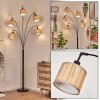 Bongal Staande lamp Zwart, 5-lichts