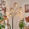 Ramila Staande lamp Chroom, Zwart, 5-lichts