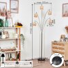 Cavaca Staande lamp Nikkel mat, Zwart, 5-lichts