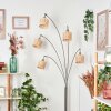Cavaca Staande lamp Nikkel mat, Zwart, 5-lichts