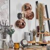 Ripoll Kogellampje, Wandlamp Goud, Zwart, 3-lichts