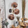 Ripoll Kogellampje, Wandlamp Goud, Zwart, 3-lichts