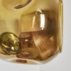 Ripoll Kogellampje, Wandlamp Goud, Zwart, 3-lichts