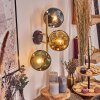 Ripoll Kogellampje, Wandlamp Goud, Zwart, 3-lichts