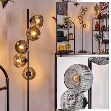 Ripoll Staande lamp Rookkleurig, 5-lichts Ripoll Staande lamp Rookkleurig, 5-lichts