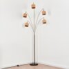 Granja Staande lamp Nikkel mat, Zwart, 5-lichts