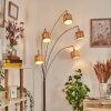 Granja Staande lamp Nikkel mat, Zwart, 5-lichts