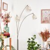 Bassagoda Staande lamp Nikkel mat, Zwart, 3-lichts