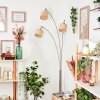 Sabadim Staande lamp Nikkel mat, Zwart, 3-lichts