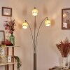 Sabadim Staande lamp Nikkel mat, Zwart, 3-lichts
