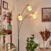 Sabadim Staande lamp Nikkel mat, Zwart, 3-lichts