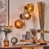 Ripoll Kogellampje, Wandlamp Goud, Zwart, 3-lichts