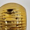 Ripoll Kogellampje, Wandlamp Goud, Zwart, 3-lichts