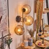 Ripoll Kogellampje, Wandlamp Goud, Zwart, 3-lichts