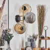Ripoll Kogellampje, Wandlamp Goud, Zwart, 3-lichts