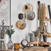 Ripoll Kogellampje, Wandlamp Goud, Zwart, 3-lichts