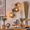 Ripoll Kogellampje, Wandlamp Goud, Zwart, 3-lichts