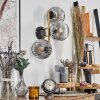Ripoll Kogellampje, Wandlamp Goud, Zwart, 3-lichts