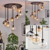 Gastor Plafondlamp, Kogellampje 57 cm Amber, Duidelijk, Rookkleurig, 9-lichts