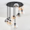 Gastor Plafondlamp, Kogellampje 57 cm Amber, Duidelijk, Rookkleurig, 9-lichts