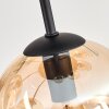 Koyoto Plafondlamp, Kogellampje 57 cm Amber, Duidelijk, 9-lichts