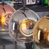 Ripoll Hanglamp, Kogellampje, Hanglamp Goud, Duidelijk, Koperkleurig, Rookkleurig, 4-lichts