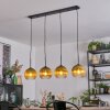 Koyoto Hanglamp, Kogellampje, Hanglamp Goud, Duidelijk, 4-lichts