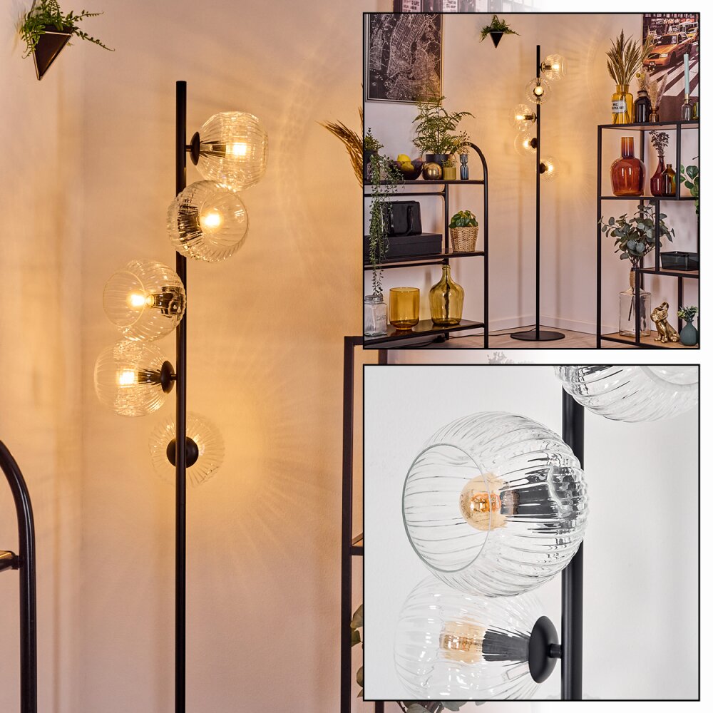 Ripoll Staande lamp Duidelijk, 5-lichts main product photo