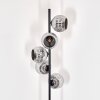 Ripoll Staande lamp Chroom, Rookkleurig, 5-lichts