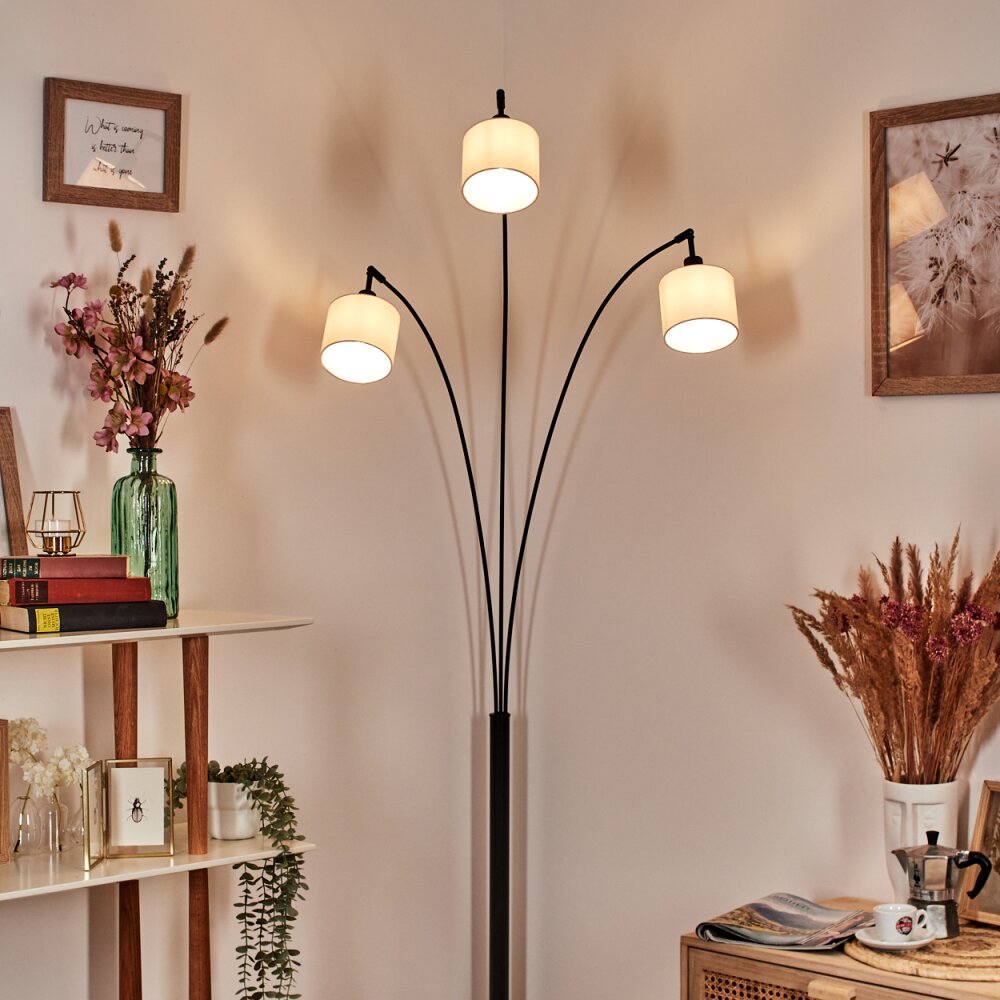 Bassagoda Staande lamp Zwart, 3-lichts