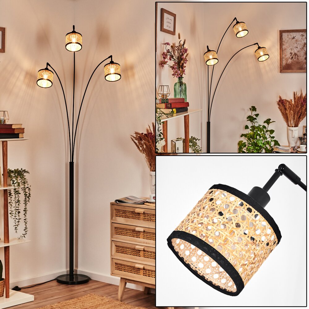 Ramila Staande lamp Zwart, 3-lichts main product photo