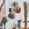 Ripoll Kogellampje, Wandlamp Goud, Zwart, 3-lichts