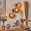 Ripoll Kogellampje, Wandlamp Goud, Zwart, 3-lichts
