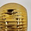 Ripoll Kogellampje, Wandlamp Goud, Zwart, 3-lichts