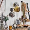 Ripoll Kogellampje, Wandlamp Goud, Zwart, 3-lichts