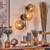Ripoll Kogellampje, Wandlamp Goud, Zwart, 3-lichts