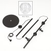Ripoll Staande lamp Duidelijk, 4-lichts