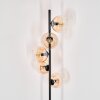 Koyoto Staande lamp Amber, Duidelijk, 5-lichts
