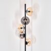Koyoto Staande lamp Amber, Duidelijk, Rookkleurig, 5-lichts
