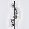 Koyoto Staande lamp Duidelijk, Rookkleurig, 6-lichts