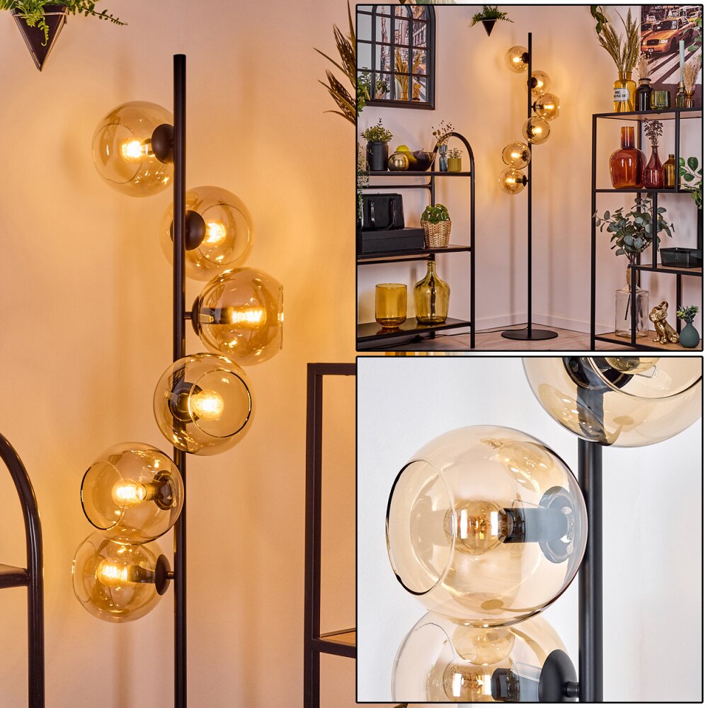 Koyoto Staande lamp Amber, 6-lichts main product photo