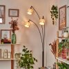 Cavaca Staande lamp Chroom, Zwart, 3-lichts